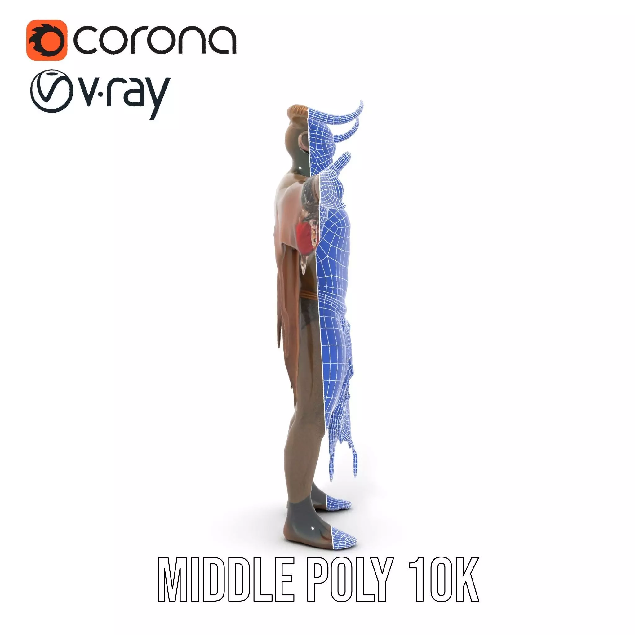 Demon Character Model Pack with Detailed Textures Low-poly 3D model_29