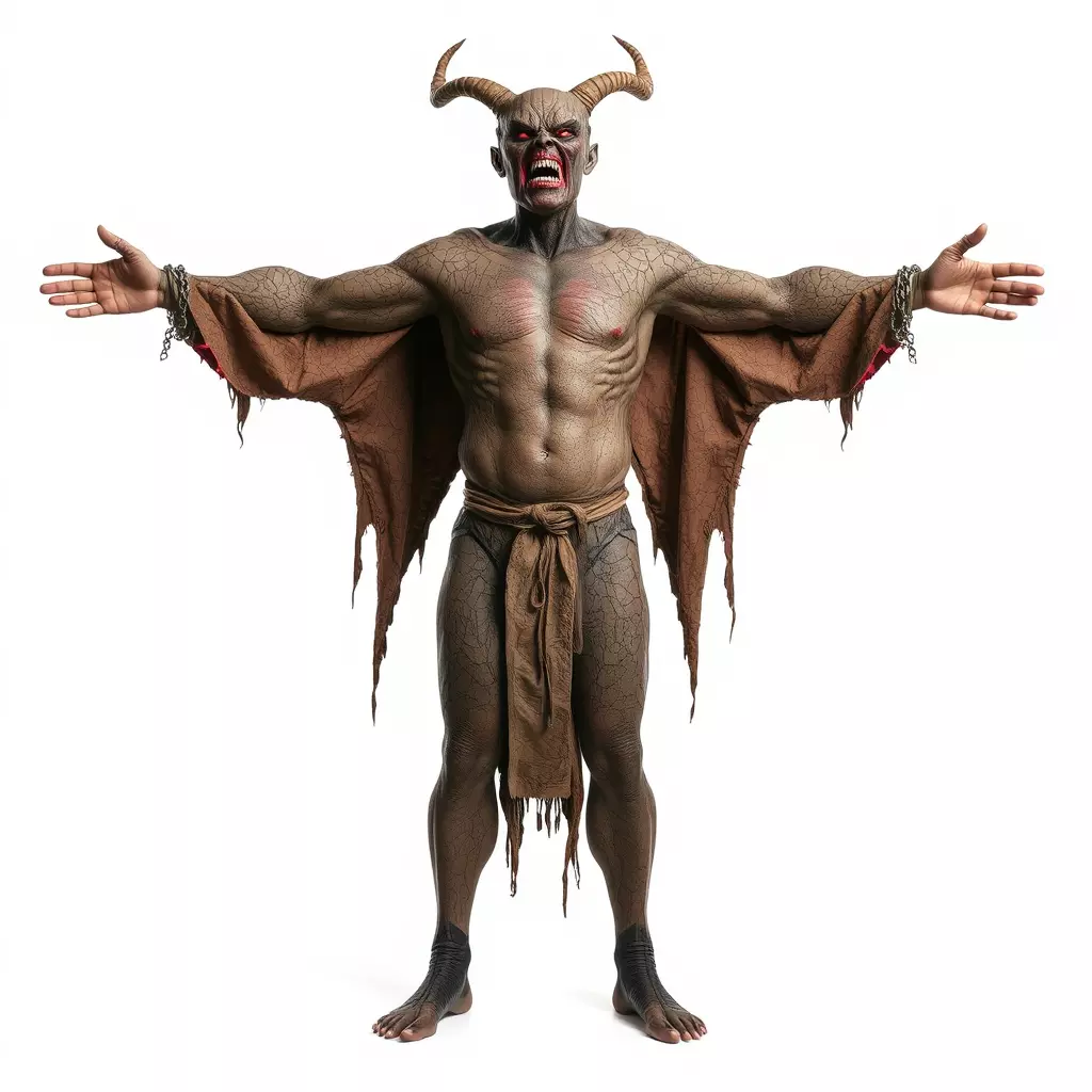 Demon Character Model Pack with Detailed Textures Low-poly 3D model_2