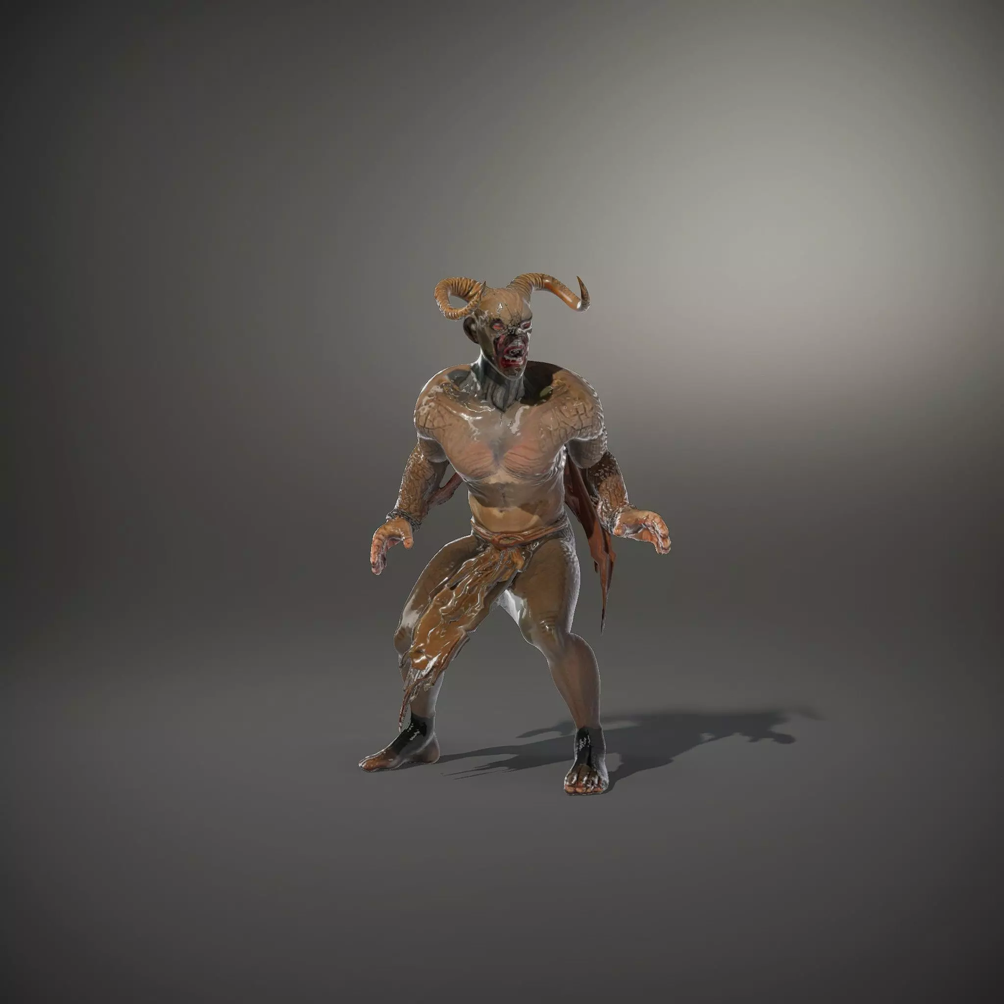 Demon Character Model Pack with Detailed Textures Low-poly 3D model_33
