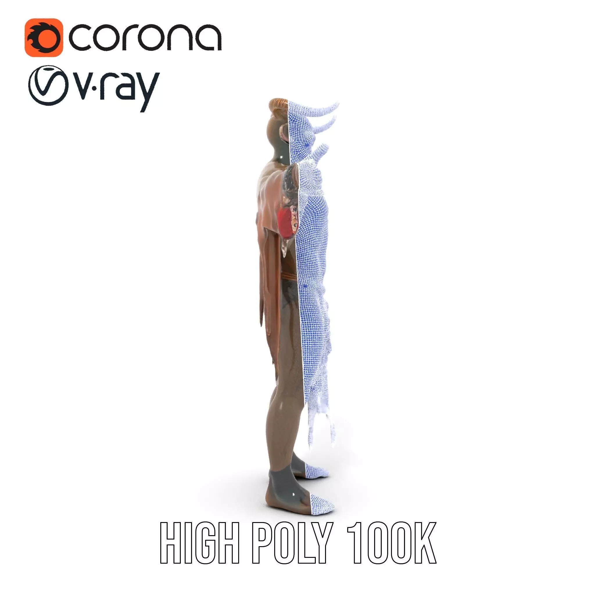 Demon Character Model Pack with Detailed Textures Low-poly 3D model_31