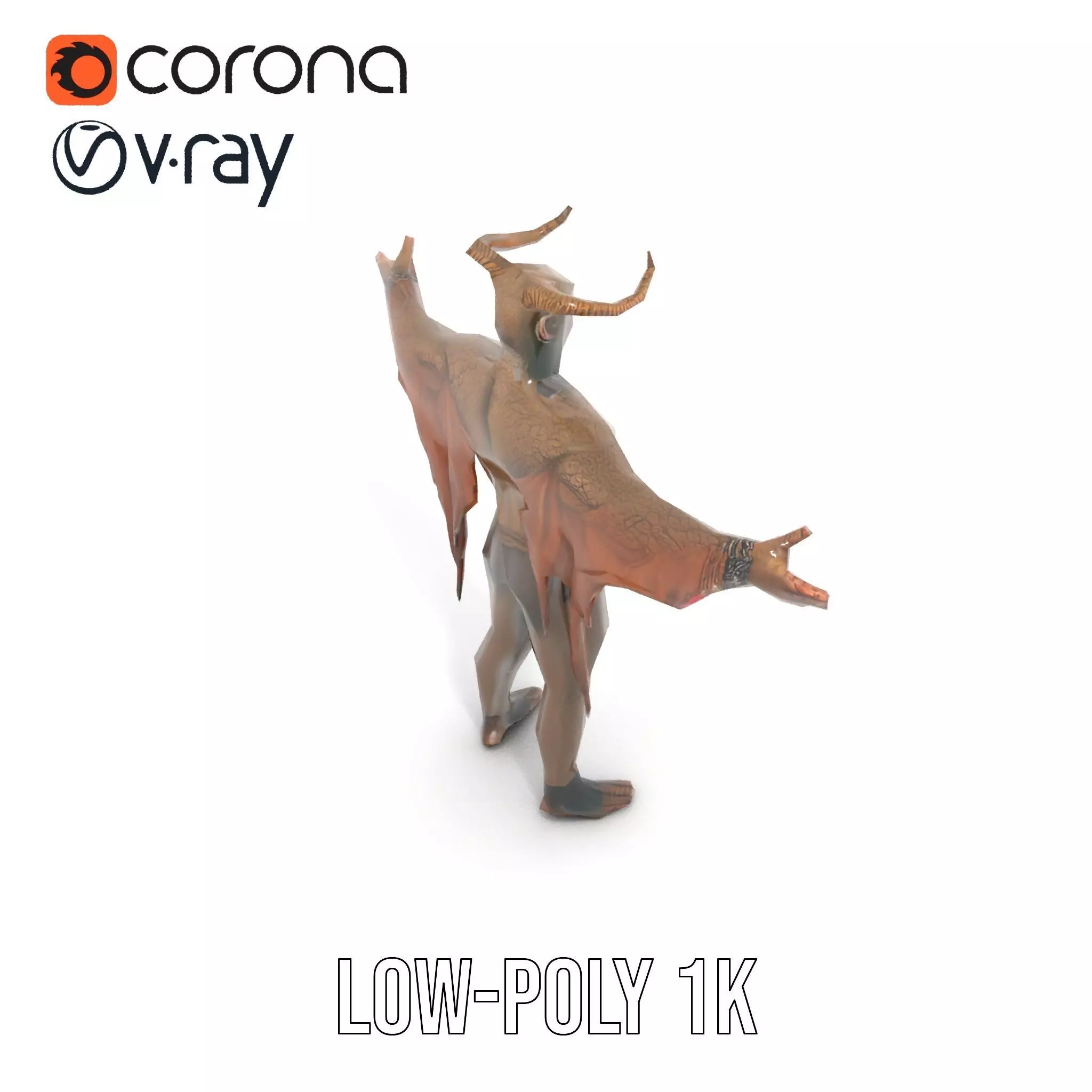 Demon Character Model Pack with Detailed Textures Low-poly 3D model_8