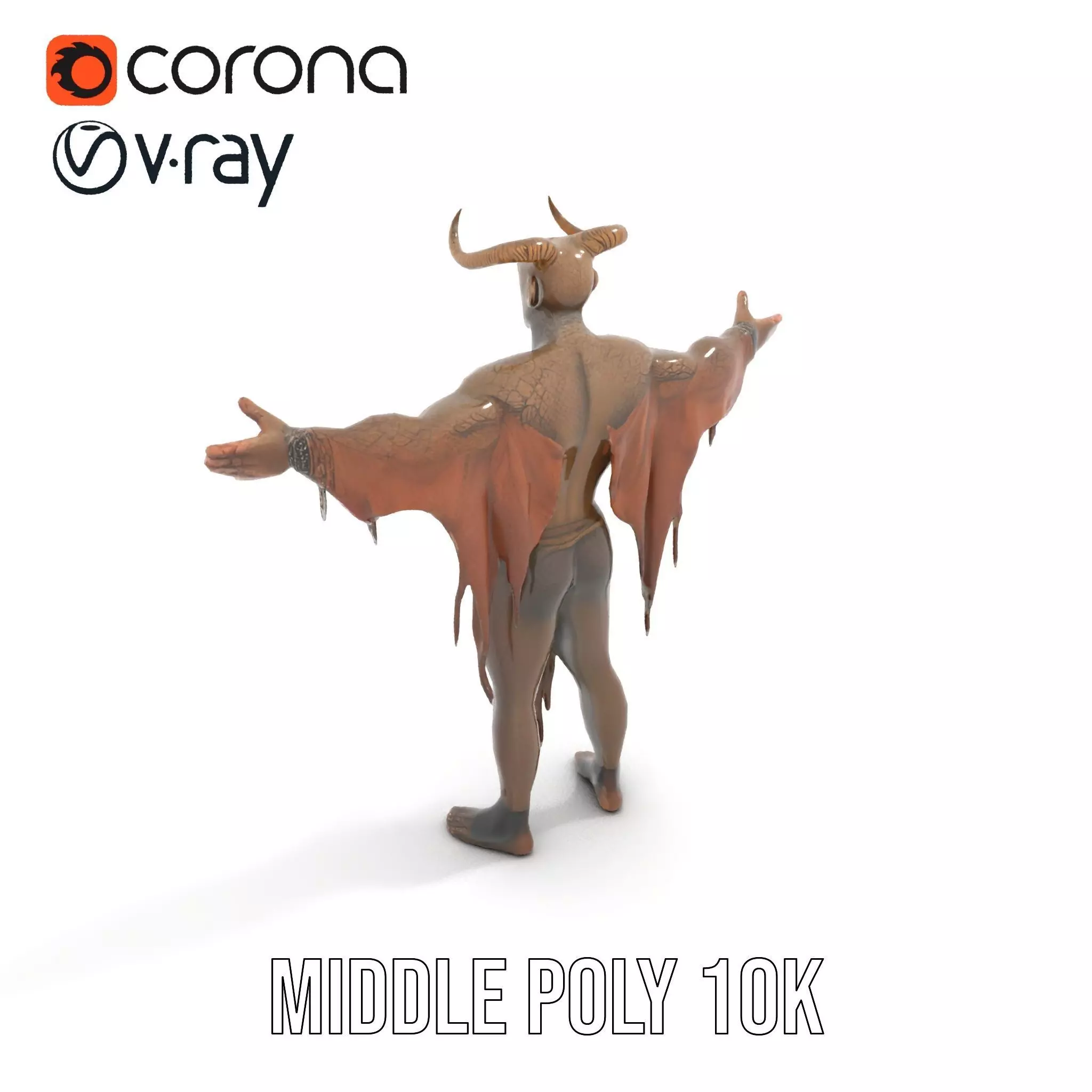 Demon Character Model Pack with Detailed Textures Low-poly 3D model_26