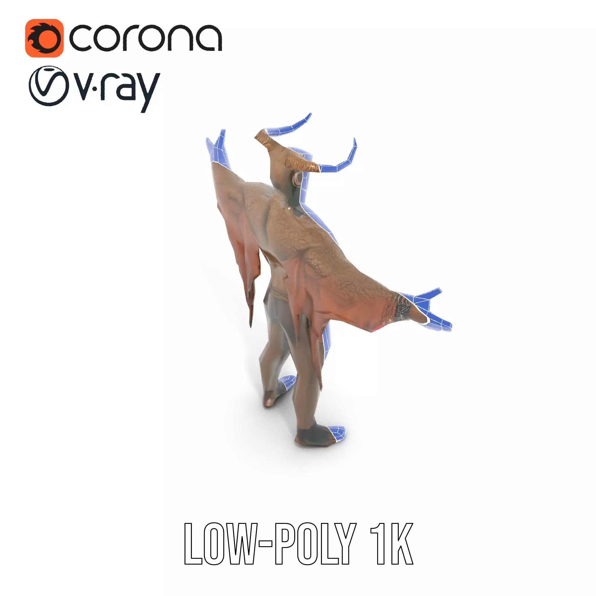 Demon Character Model Pack with Detailed Textures Low-poly 3D model_21