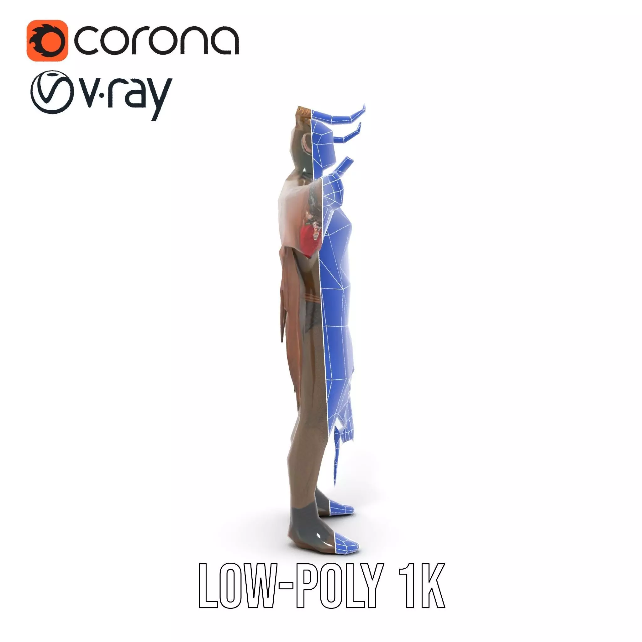 Demon Character Model Pack with Detailed Textures Low-poly 3D model_30