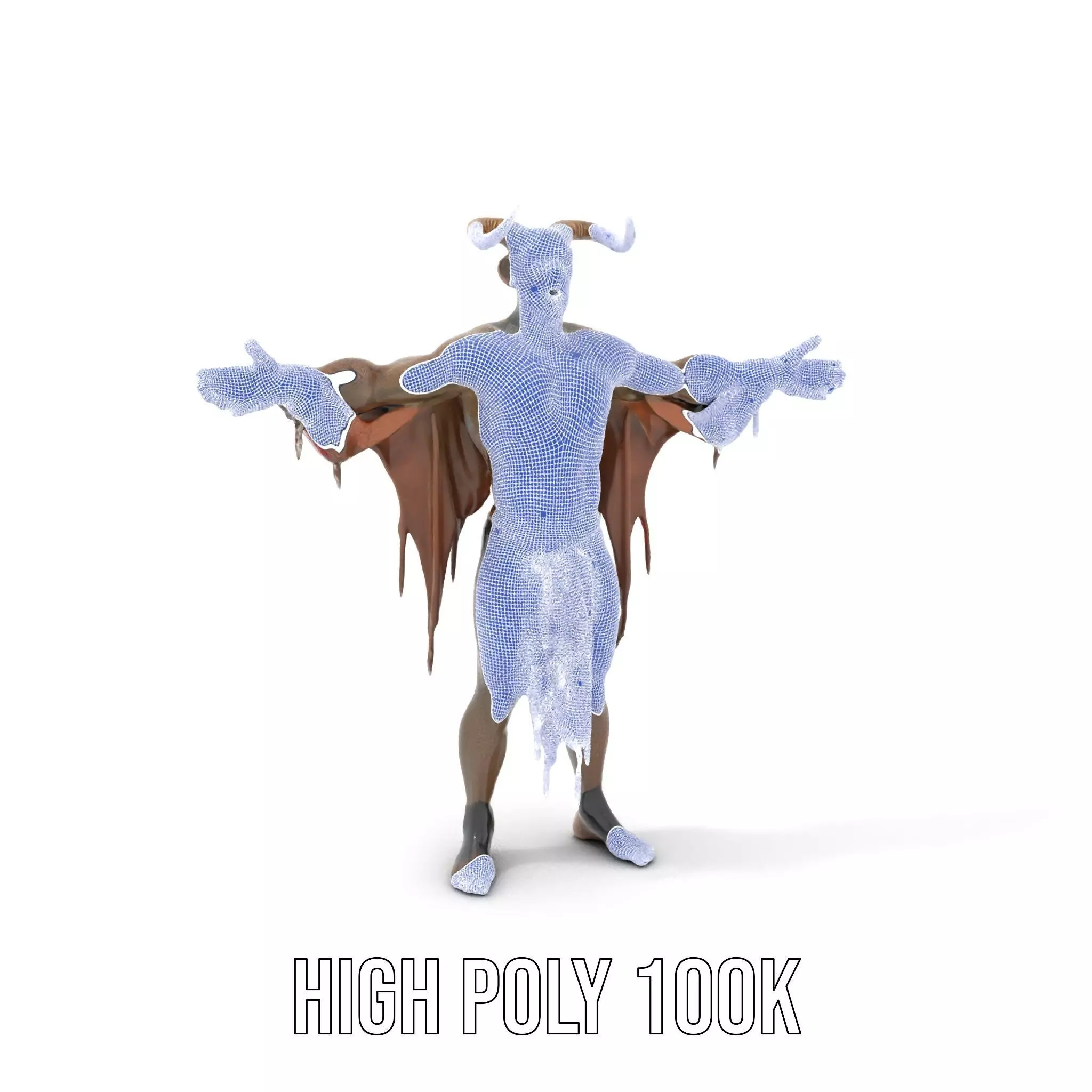 Demon Character Model Pack with Detailed Textures Low-poly 3D model_4
