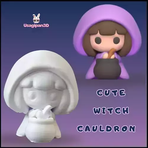 Cute Witch Cauldron