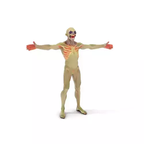 Alien Creature Character Model Pack for Game and Animation