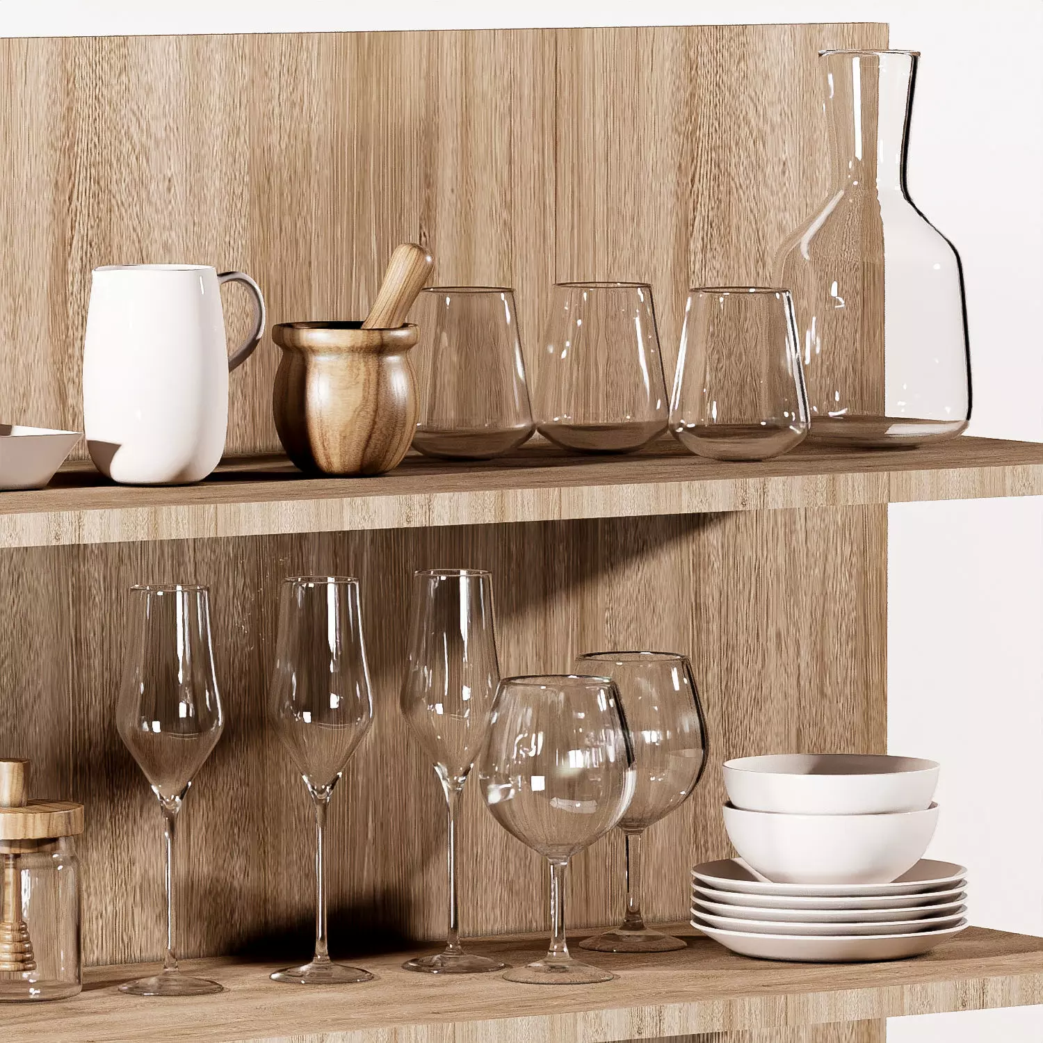 Kitchen tableware-H40-zara set 3D model_1