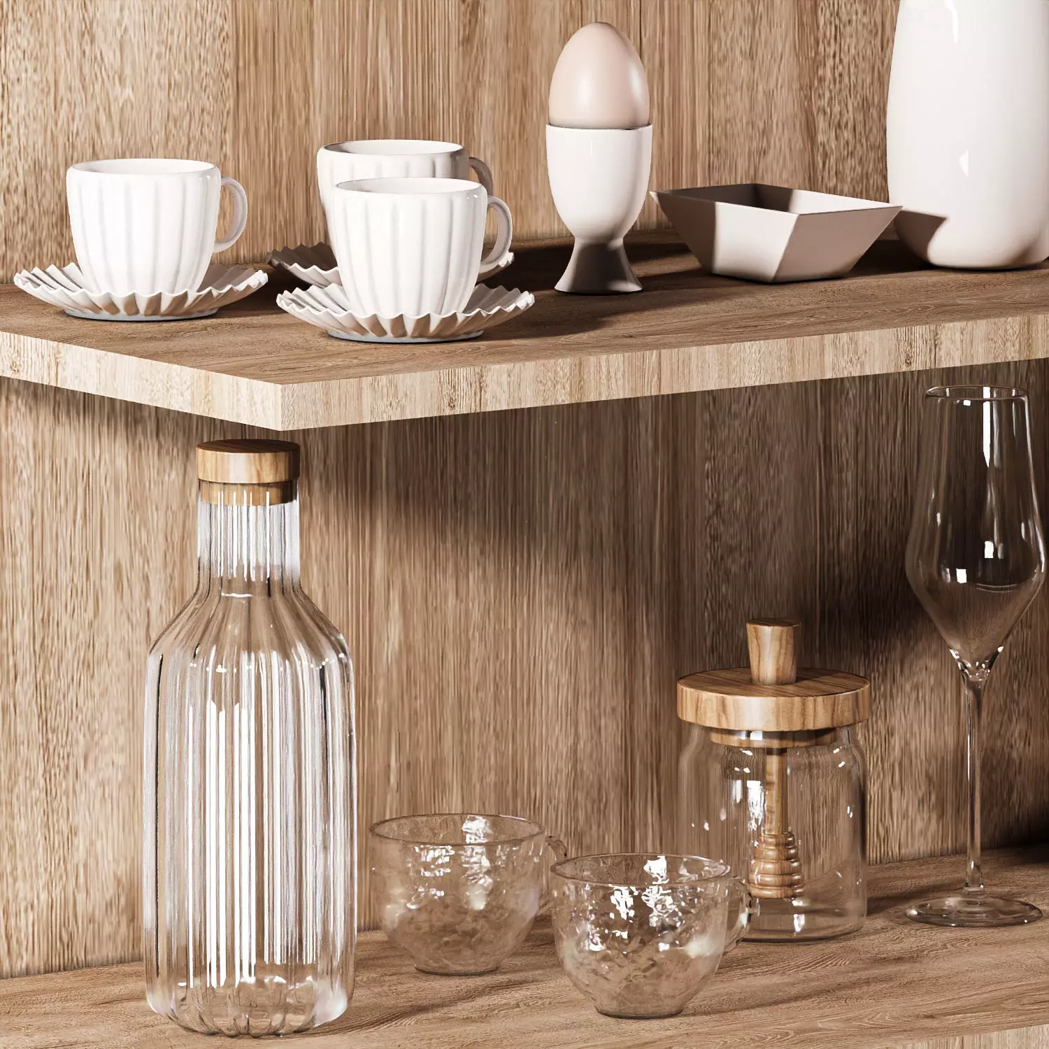 Kitchen tableware-H40-zara set 3D model_3