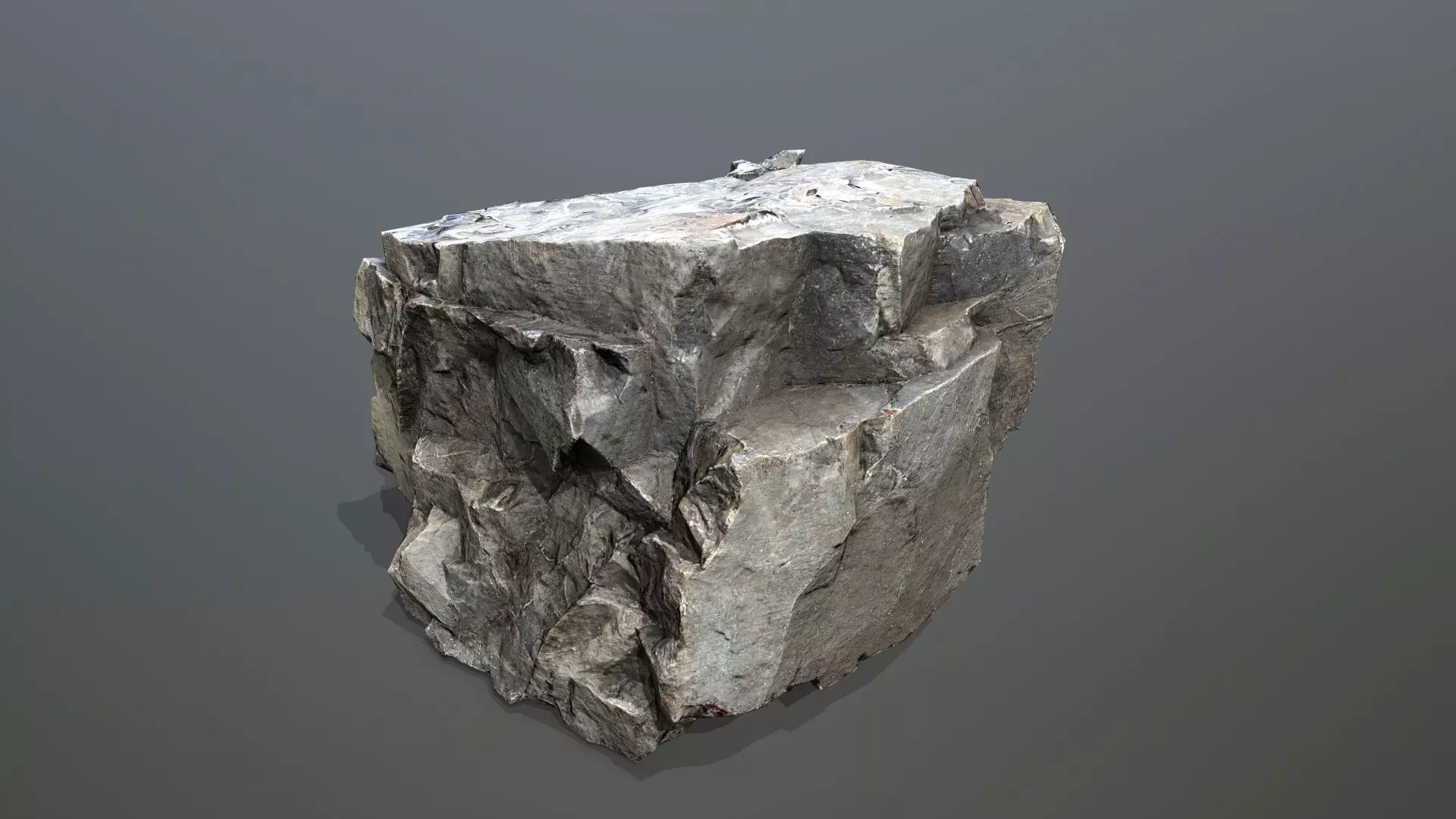 River Stones Low-poly 3D model_2