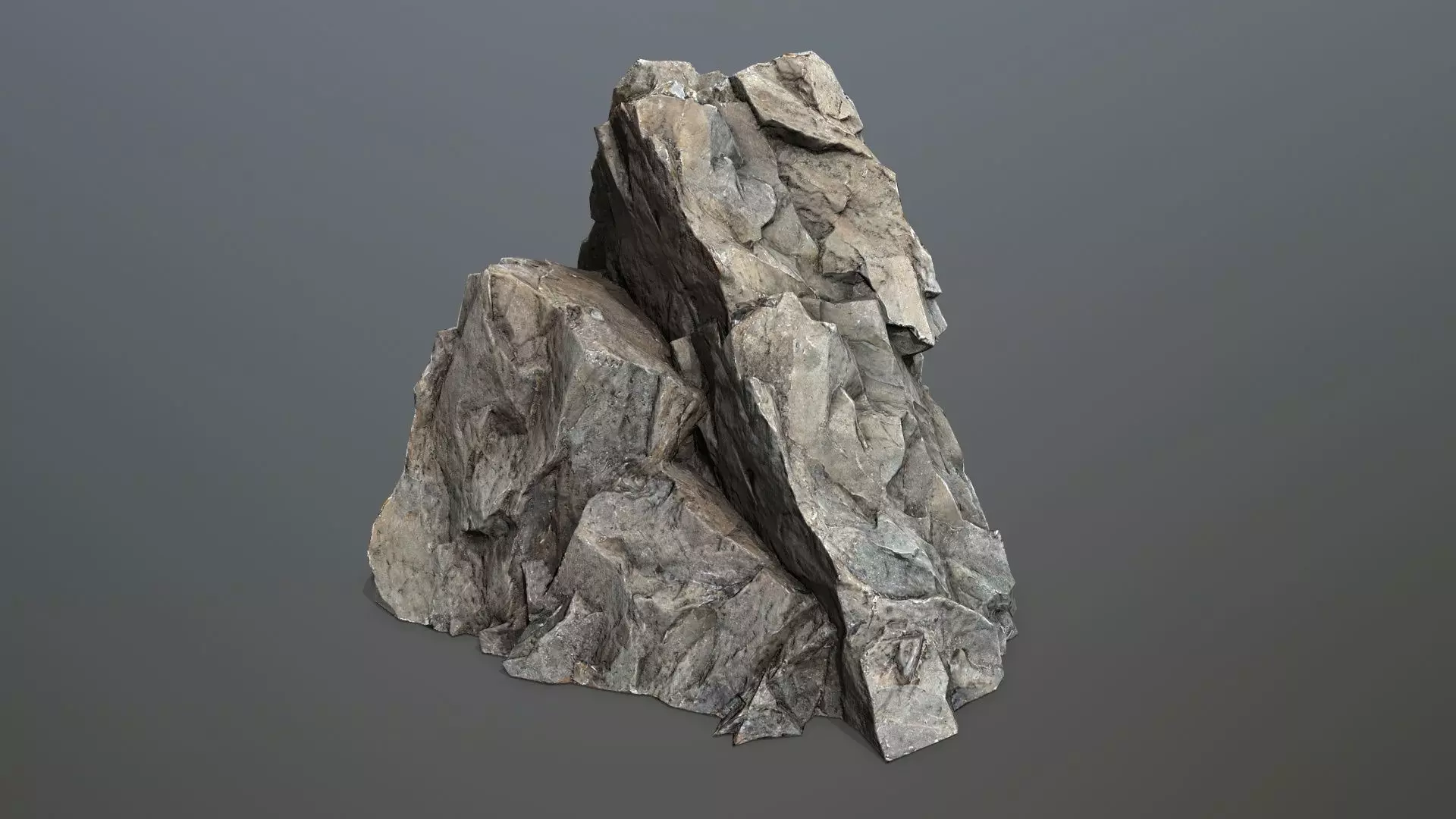 River Stones Low-poly 3D model_4