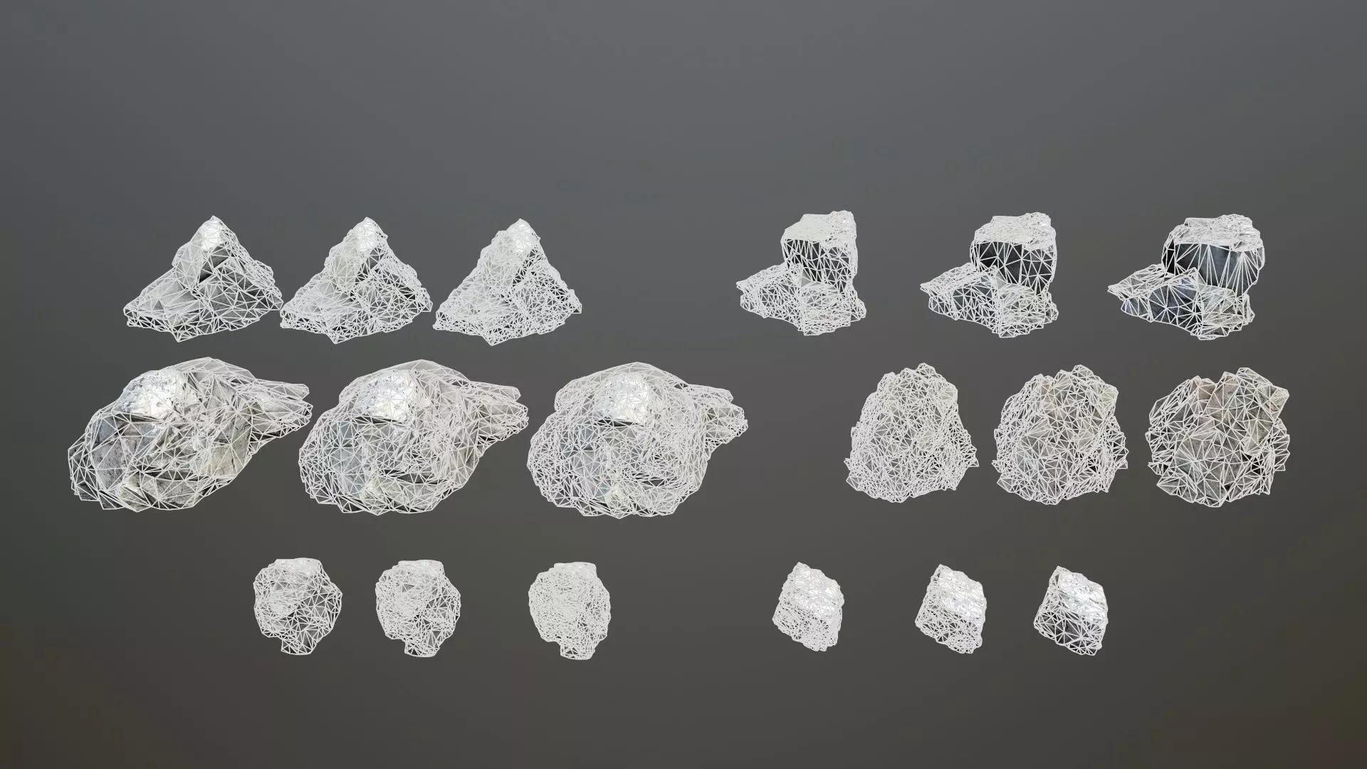 River Stones Low-poly 3D model_15