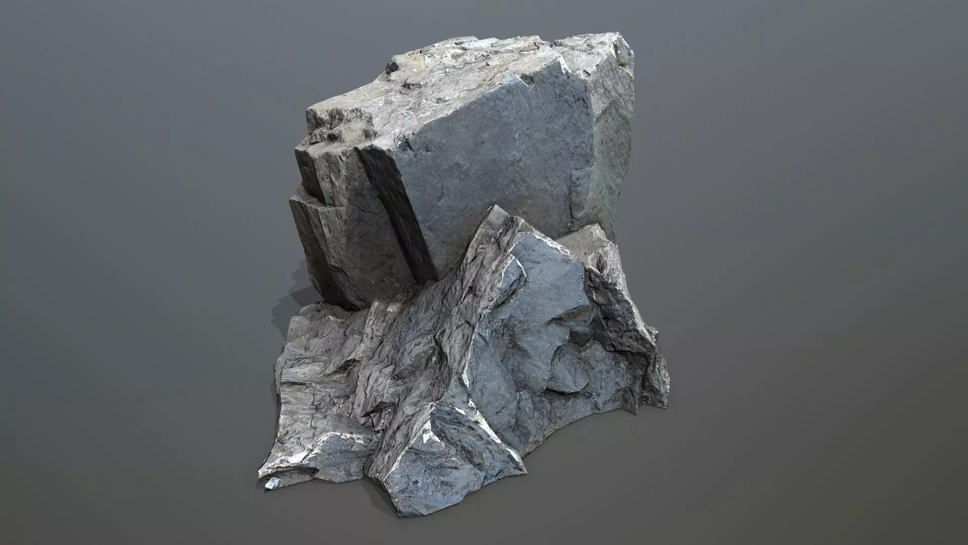 River Stones Low-poly 3D model_5