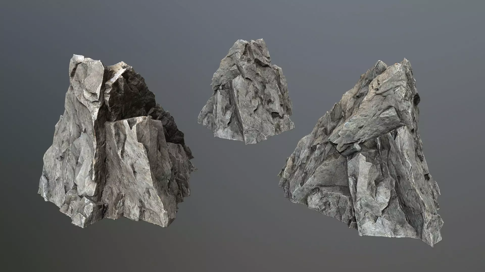 River Stones Low-poly 3D model_10