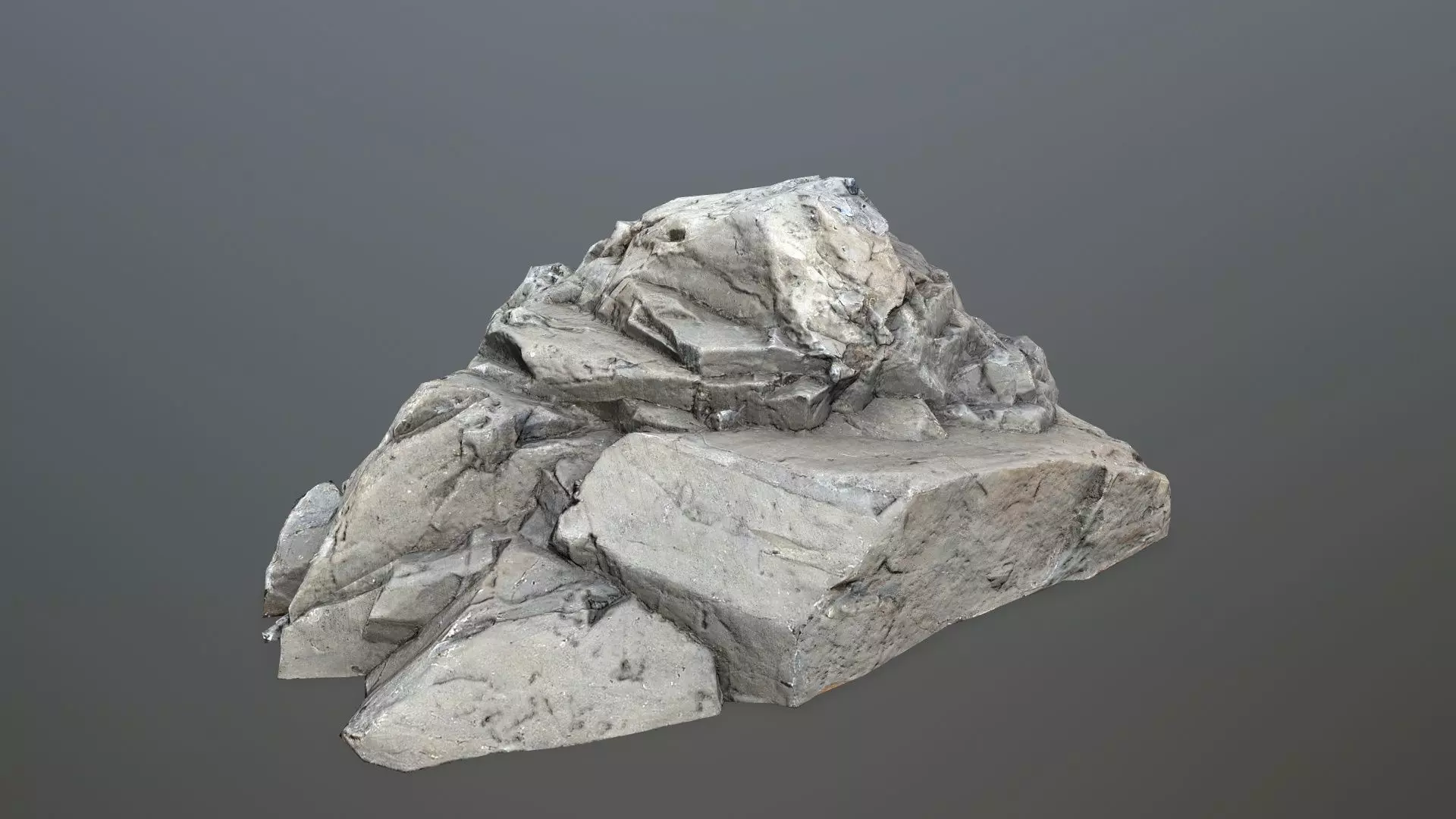 River Stones Low-poly 3D model_6