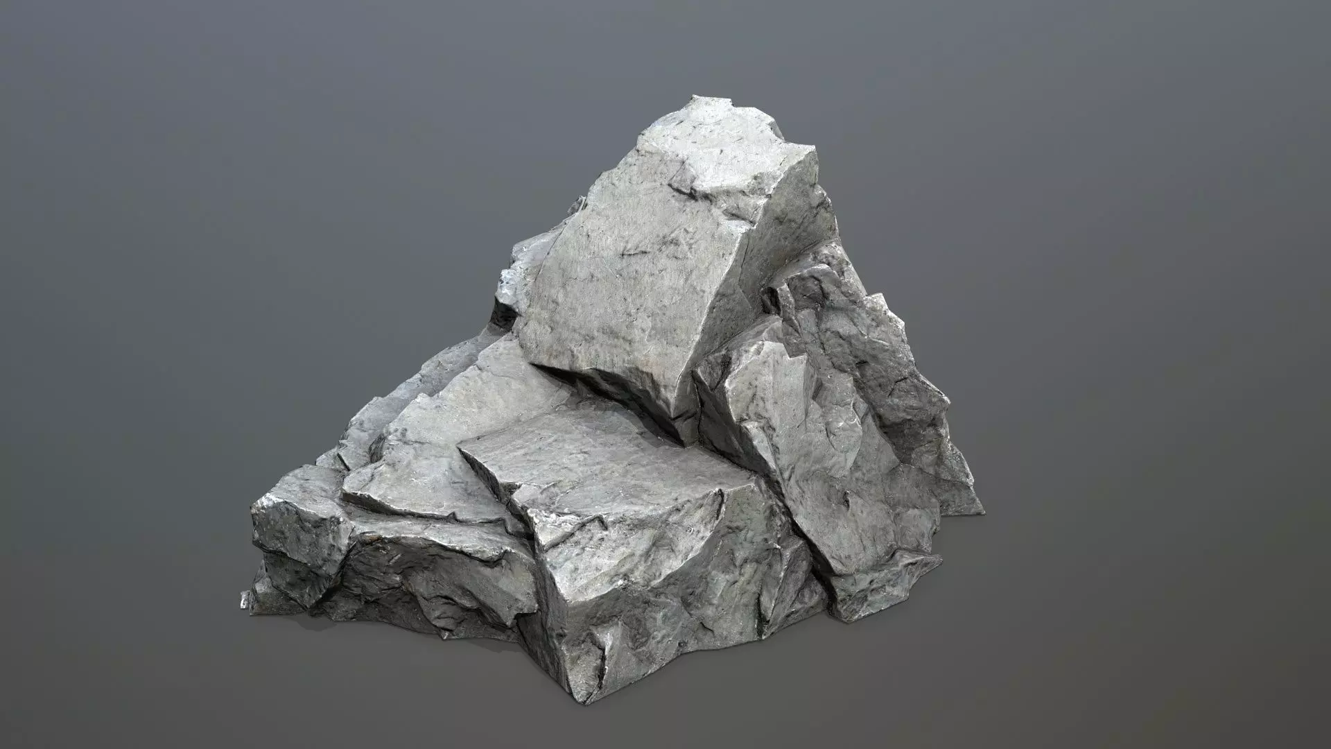 River Stones Low-poly 3D model_3