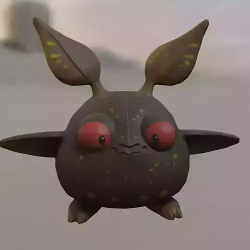 Adorable Forest Creature Low-poly 3D model