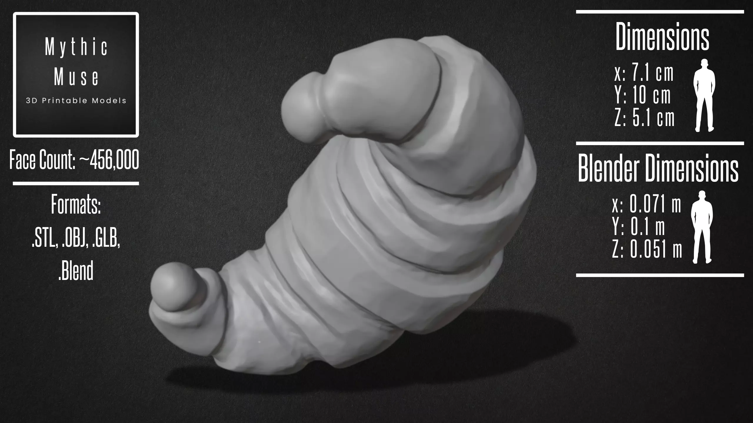 Fresh Baked Croissant Model 3D model_8