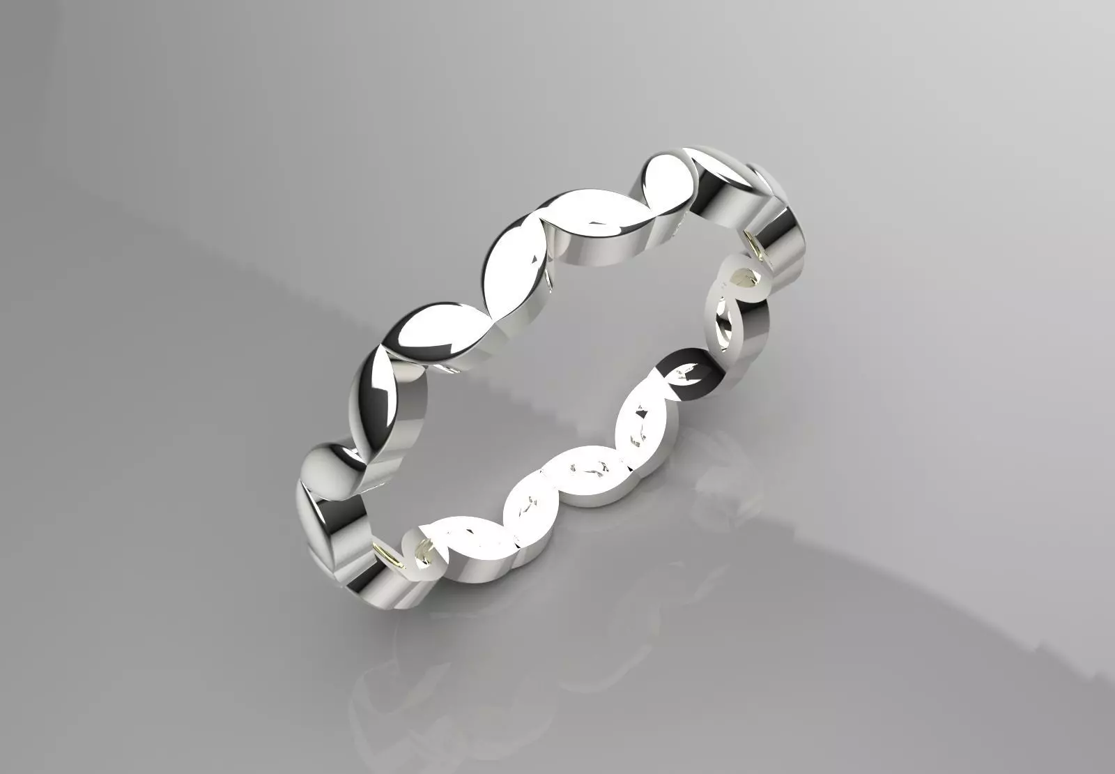 Gold Infinity stl Ring Model gr0131 3D print model_13