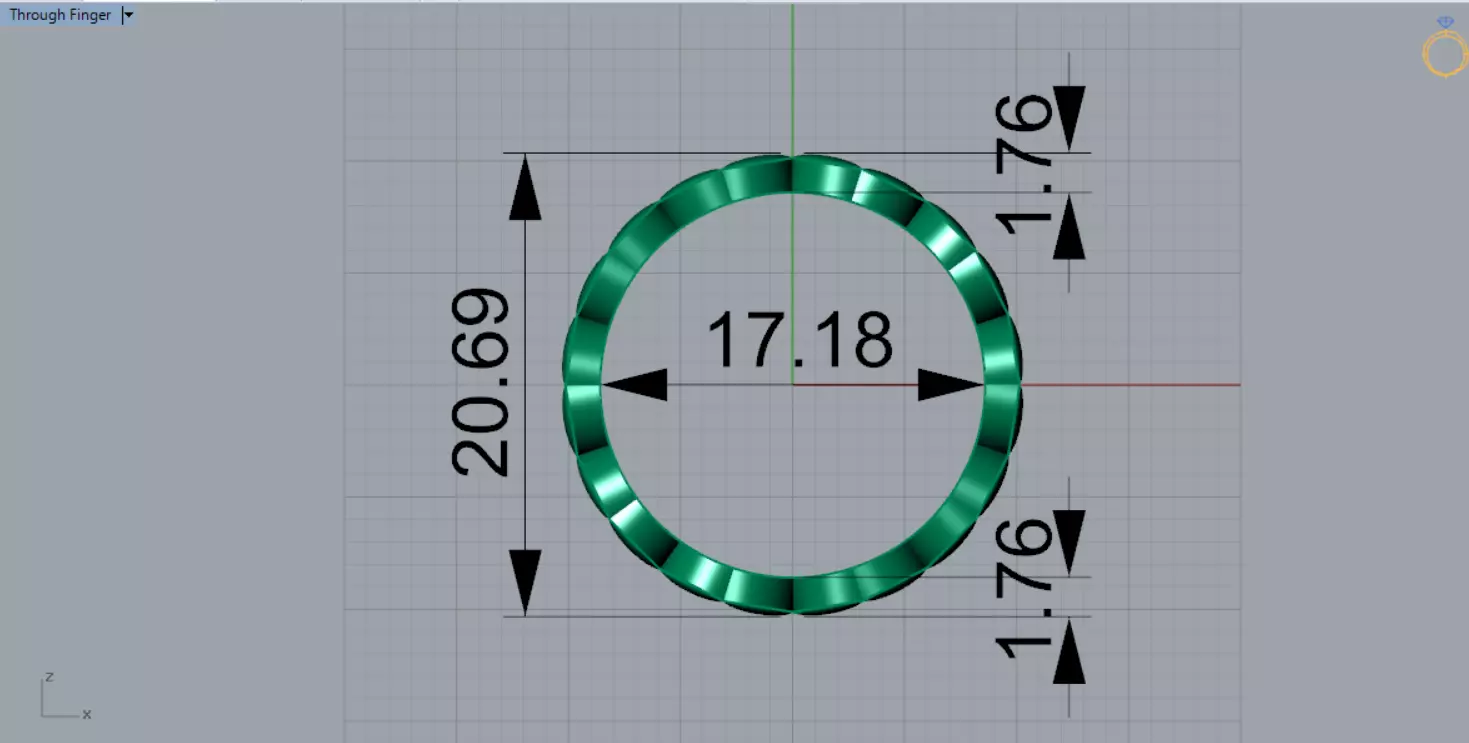 Gold Infinity stl Ring Model gr0131 3D print model_9