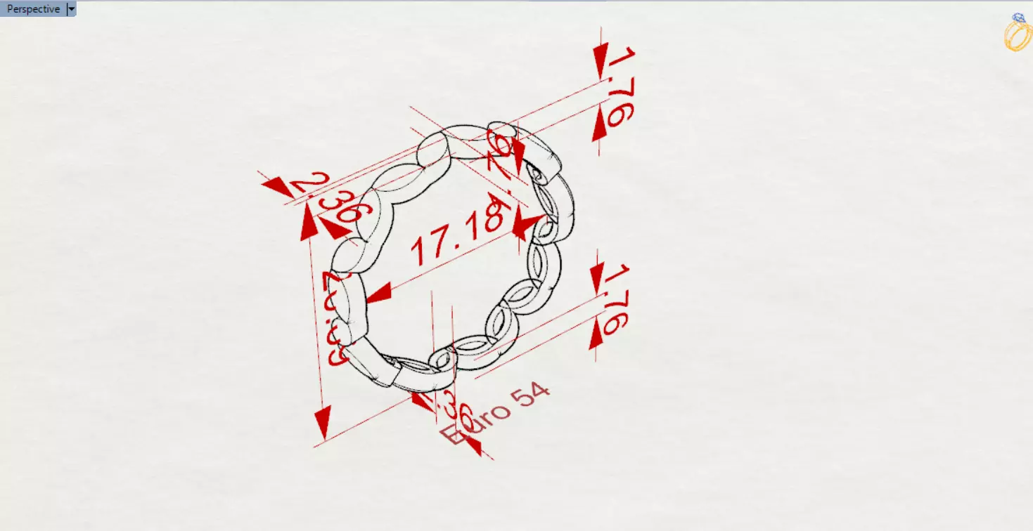 Gold Infinity stl Ring Model gr0131 3D print model_22