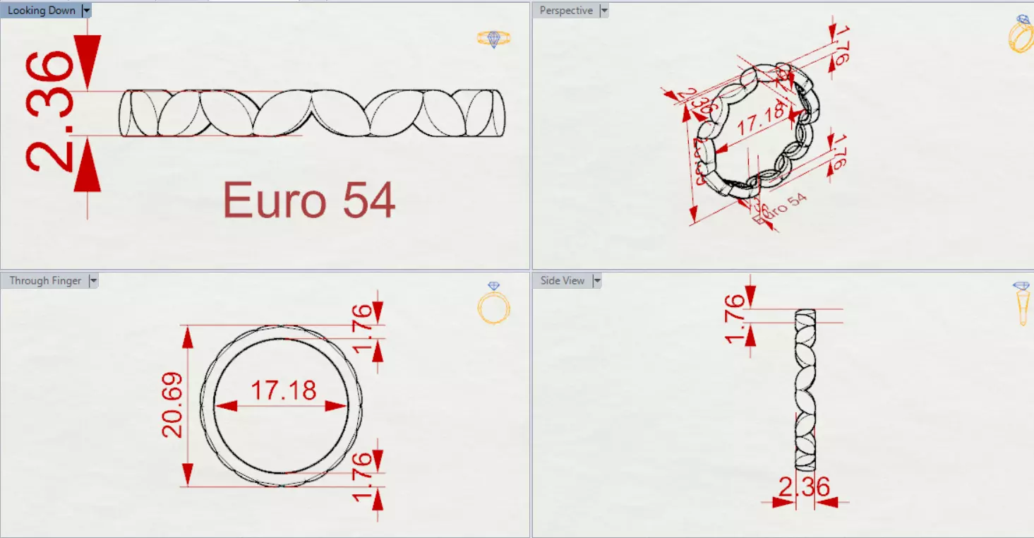 Gold Infinity stl Ring Model gr0131 3D print model_21