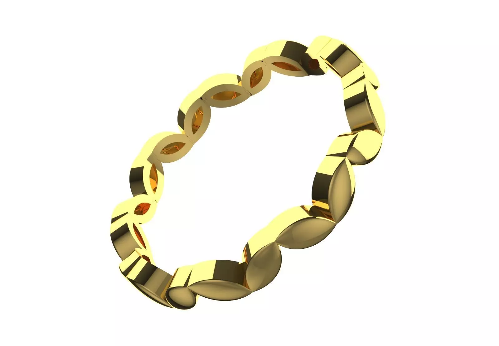 Gold Infinity stl Ring Model gr0131 3D print model_17
