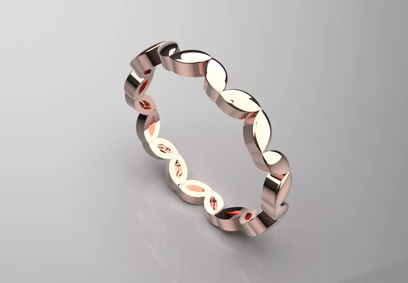 Gold Infinity stl Ring Model gr0131 3D print model_12