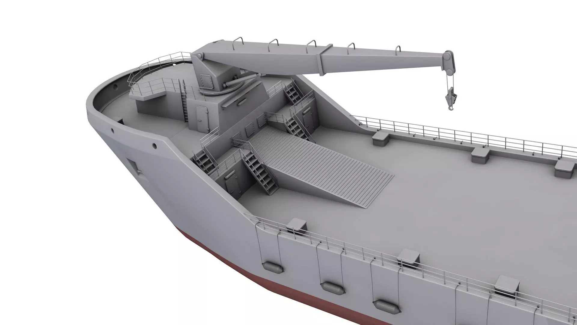 LST 100 - Landing Ship Transport  3D model_6