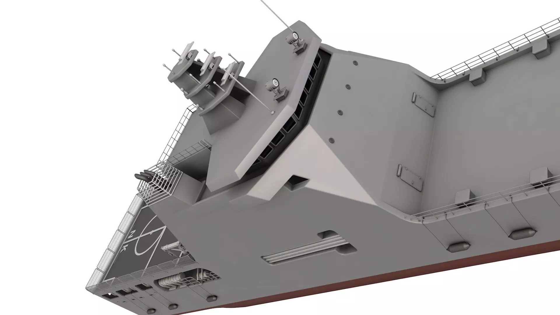 LST 100 - Landing Ship Transport  3D model_4