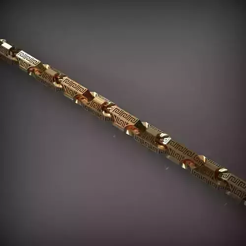 Designer Unique Unisex Cuban Chain With 3DM STL OBJ FBX Files