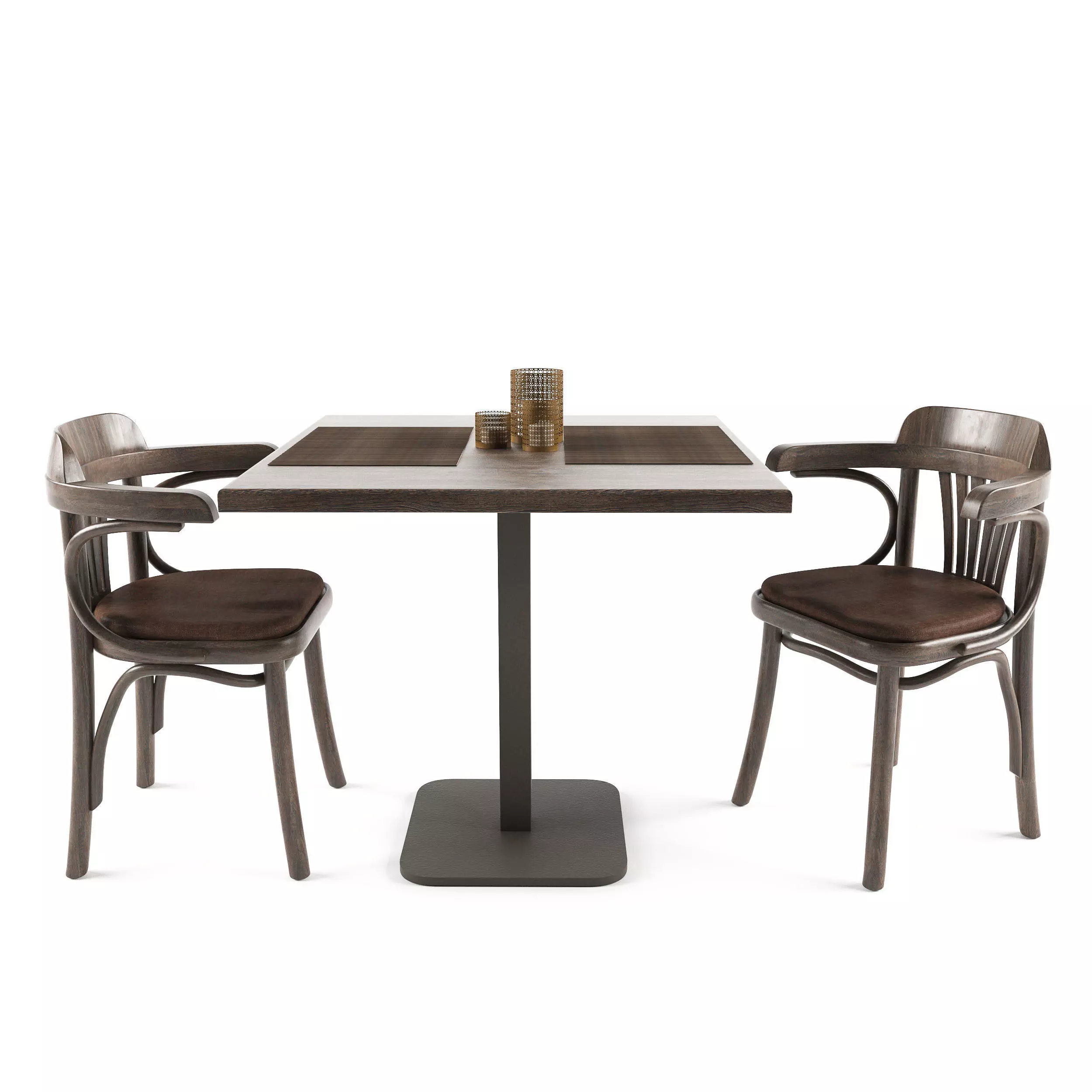 Chair with Table Free 3D model