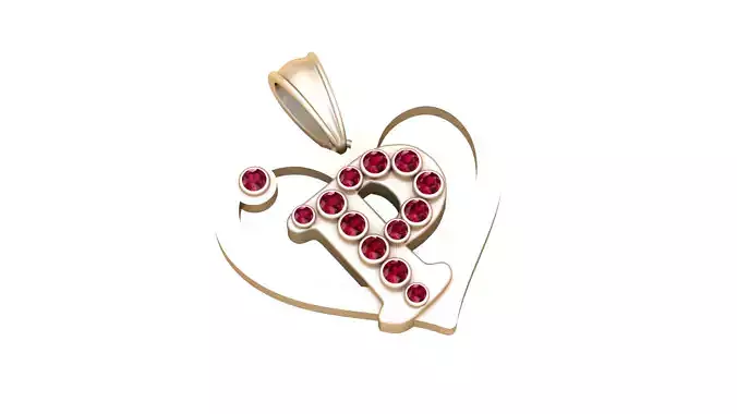 HEART P PENDANT 