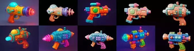 Pistol Gun bundle 5 pack 100 glb