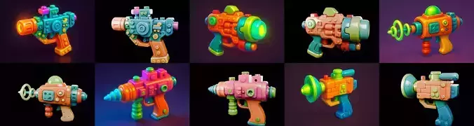 Pistol Gun bundle 12 pack 100 glb