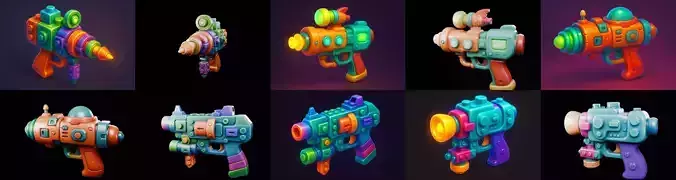 Pistol Gun bundle 10 pack 100 glb