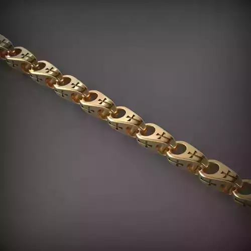 Designer Unique Unisex Cuban Chain With 3DM STL OBJ FBX Files
