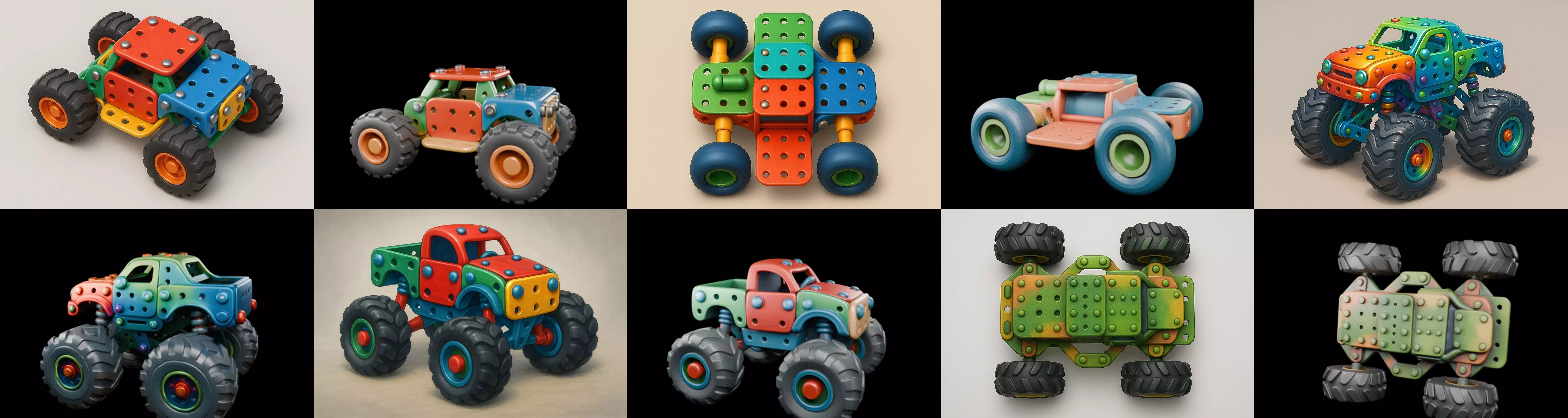 Monster Truck bundle 8 pack 100 glb 3D model_11