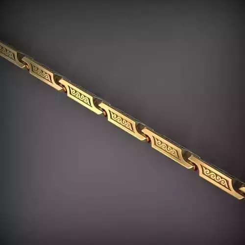 Designer Unique Unisex Cuban Chain With 3DM STL OBJ FBX Files