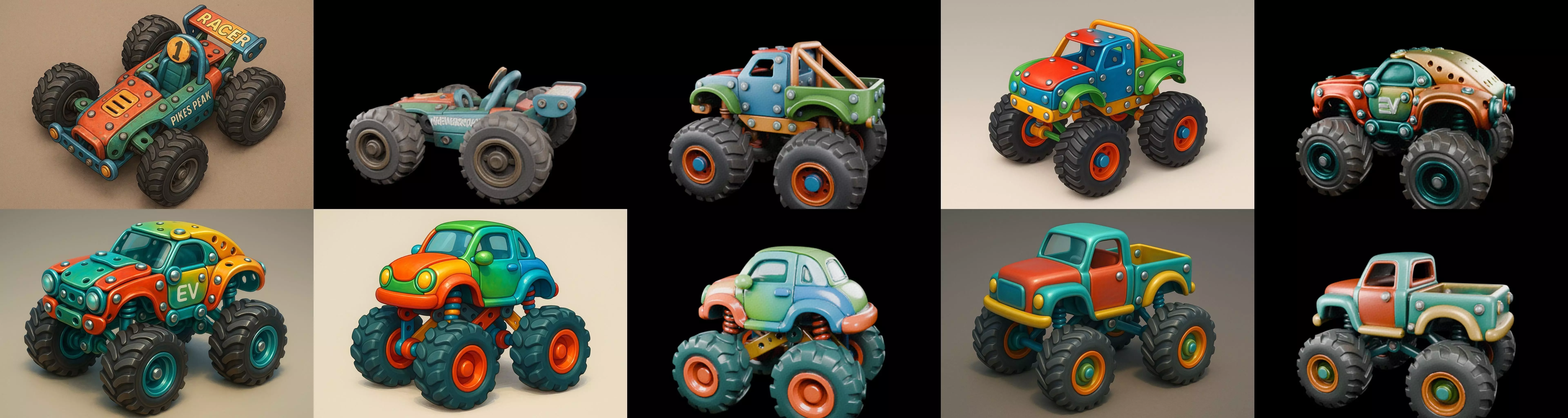 Monster Truck bundle 13 pack 100 glb 3D model_8