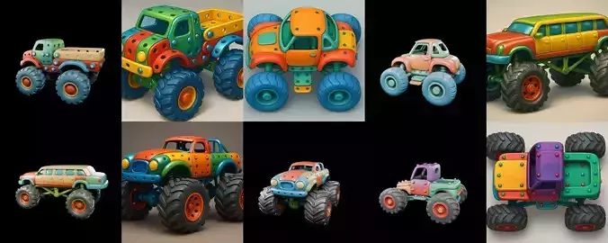 Monster Truck bundle 13 pack 100 glb