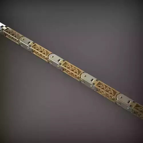 Designer Unique Unisex Cuban Chain With 3DM STL OBJ FBX Files