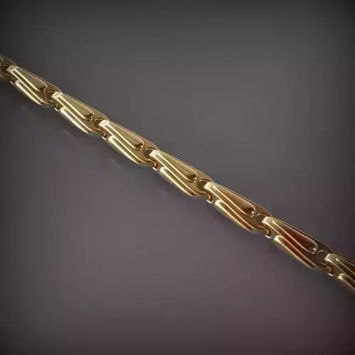 Designer Unique Unisex Cuban Chain With 3DM STL OBJ FBX Files