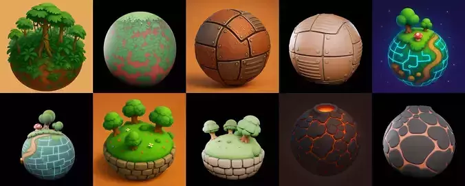 Mini Planet bundle 6 pack 100 glb