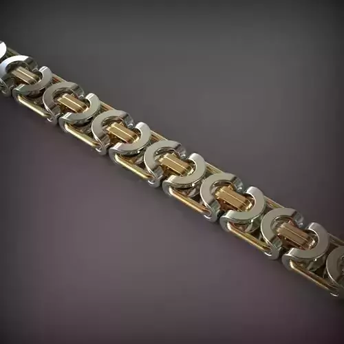 Designer Unique Unisex Cuban Chain With 3DM STL OBJ FBX Files
