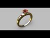5mm Heart Ring 3D print model_1