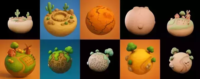 Mini Planet bundle 2 pack 100 glb