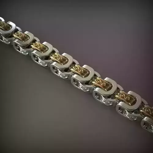 Designer Unique Unisex Cuban Chain With 3DM STL OBJ FBX Files