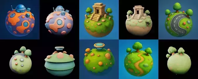 Mini Planet bundle 12 pack 100 glb