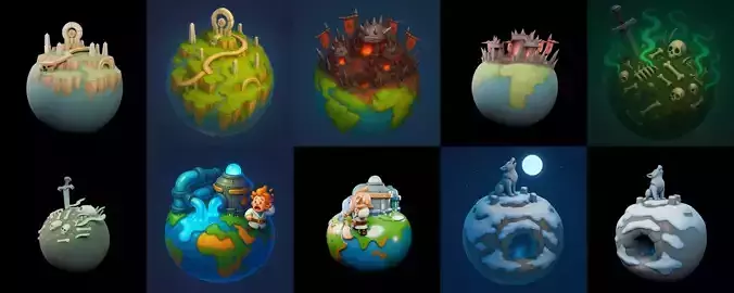 Little Earth bundle 6 pack 100 glb